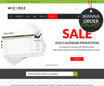 Wizardz.co.za(Wizardz Print and Design Cape Town) Screenshot