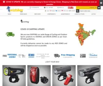 Wizbiker.com(India's Best Online Cycling Store) Screenshot