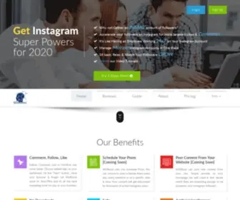 Wizboost.com(Instagram Automation Marketing Tool) Screenshot