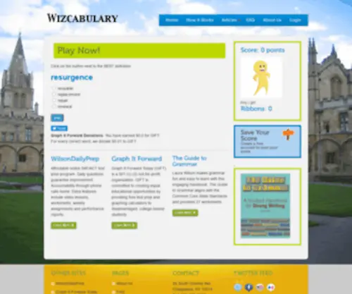Wizcabulary.com(Wizcabulary) Screenshot