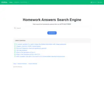 Wizedu.com(Homework answers finder) Screenshot