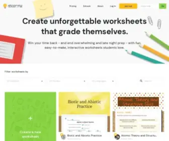 Wizer.me(Amaze your students with smarter worksheets) Screenshot