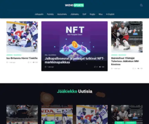 Wizhdsports.fi(Urheiluuutisia Suomessa) Screenshot