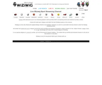 Wiziwig.to(Wiziwig brings you the biggest service of sport streaming) Screenshot