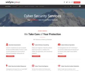 Wizlynxgroup.com(Cyber Security Services) Screenshot