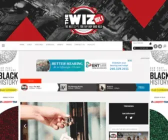 Wiznation.com(101.1 The Wiz) Screenshot