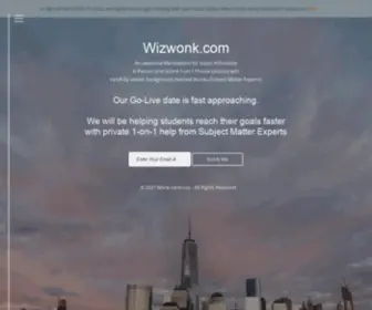 Wizwonk.com(Find Affordable Private Tutors online or in) Screenshot