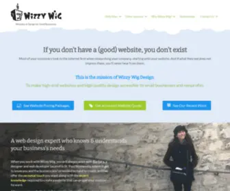 Wizzywigwebdesign.com(Wizzy Wig Web Design) Screenshot