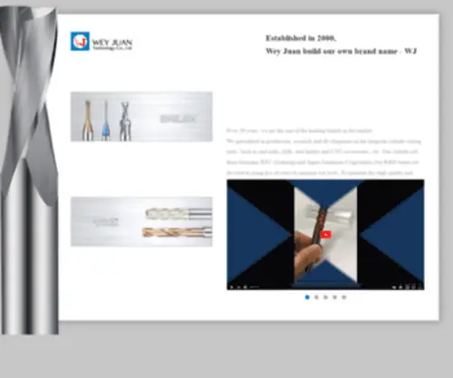 WJ-Tool.com(Carbide Cutting Tools Manufacturer) Screenshot