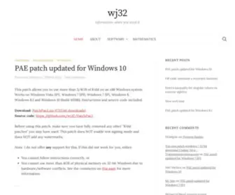 WJ32.org(WJ 32) Screenshot