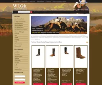 Wjcoltboots.com(WJ Colt Western Outfitters) Screenshot