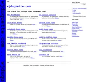 Wjduquette.com(Wjduquette) Screenshot