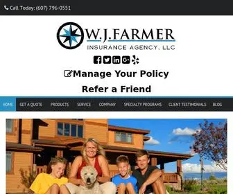 Wjfarmerinsurance.com(Farmer Insurance Agency) Screenshot