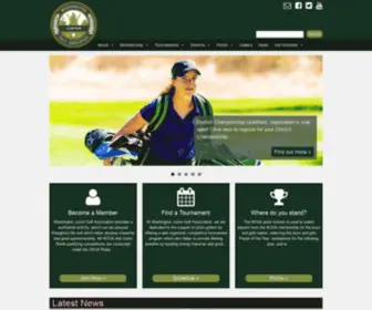 Wjga.net(Washington Junior Golf Association) Screenshot