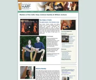 Wjharp.com(Masters of the Celtic Harp) Screenshot