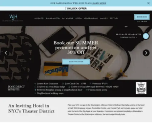 Wjhotel.com(Manhattan Boutique Hotel) Screenshot