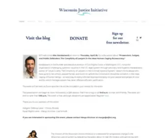 Wjiinc.org(This is the home page of the Wisconsin Justice Initiative Inc) Screenshot