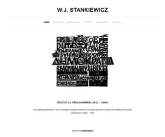 WJstankiewicz.net(The Life and Work of Political Philosopher W.J. Stankiewicz (1922) Screenshot