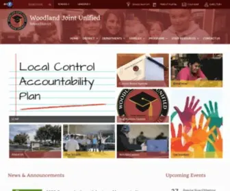Wjusd.org(Woodland Unified School District) Screenshot