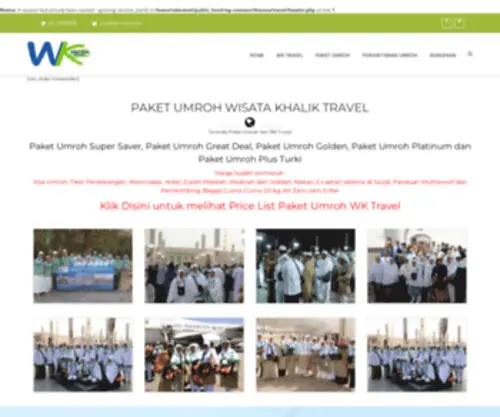 WK-Travel.co.id(WK Travel) Screenshot