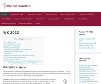 WK2022-Qatar.nl(WK 2022 in Qatar) Screenshot