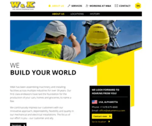 Wkamerica.com(W&K Die Industriemontage) Screenshot