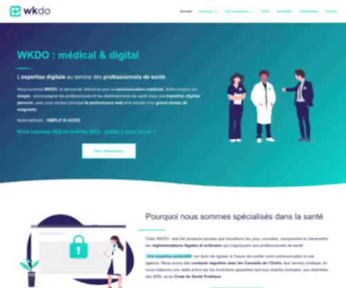 Wkdo.fr(Agence de communication digitale santé) Screenshot