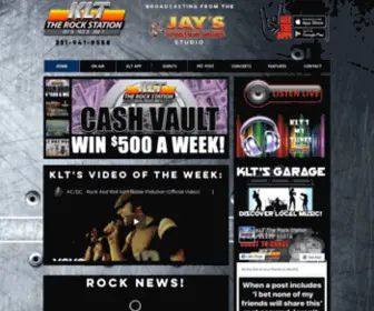 WKLT.com(KLT The Rock Station) Screenshot
