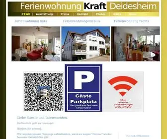 Wkraft.de(Ferienwohnung Kraft) Screenshot