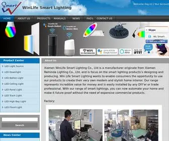 WL-Lighting.com(Xiamen WinLife Smart Lighting Co) Screenshot