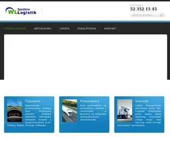 WL-Logistik.pl(Transport, spedycja zagraniczna, międzynarodowa, Polska) Screenshot