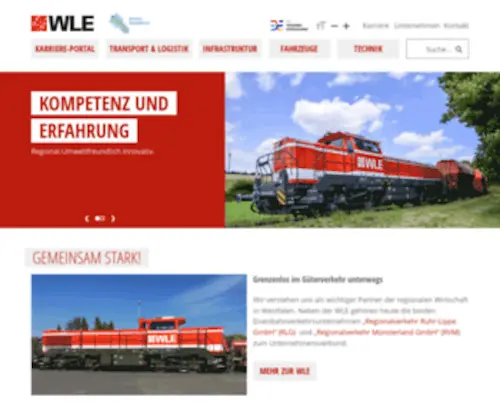 Wle-Online.de(Ein wichtiger Partner der regionalen Wirtschaft in Westfalen) Screenshot