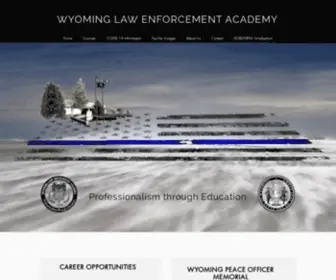 Wleacademy.com(Wyoming Law Enforcement Academy) Screenshot