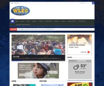 Wlec.com(1450 AM WLEC) Screenshot