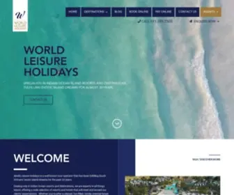 WLH.co.za(World Leisure holidays) Screenshot