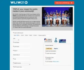 Wliw.org(WLIW21 Long Island's PBS Station) Screenshot