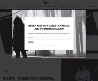 WLKN.ca(Streetwear Clothing & Footwear Store) Screenshot