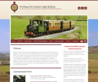 WLLR.org.uk(Welshpool & Llanfair Light Railway) Screenshot