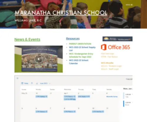 WLMCS.org(Maranatha Christian School) Screenshot