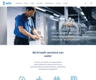 WLN.nl(Waterlaboratorium voor waterkwaliteit onderzoek en behandeling) Screenshot