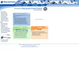 WLP.com(Watson Label) Screenshot