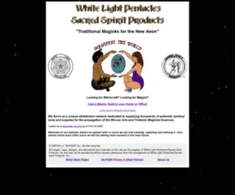 WLPSSP.com(White Light Pentacle/Sacred Spirit Products) Screenshot