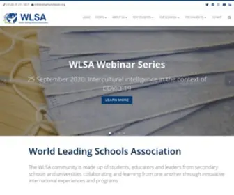 Wlsafoundation.org(Homepage for the World Leading Schools Association (WLSA)) Screenshot