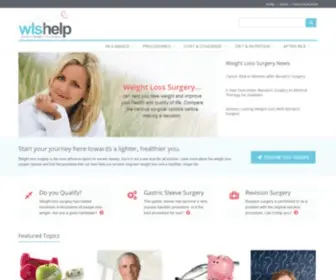 WLshelp.com(Consumer Guide to Weight Loss Surgery) Screenshot