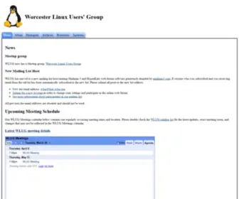 Wlug.org(Worcester Linux Users' Group) Screenshot