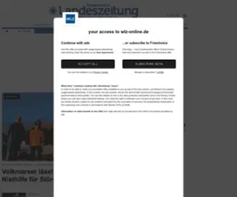WLZ-Online.de(Das Nachrichtenportal der Waldeckischen Landeszeitung) Screenshot