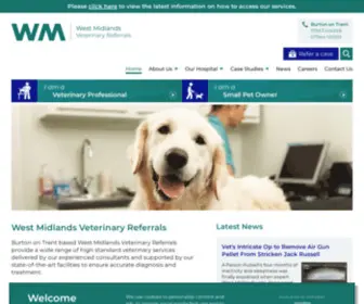 WM-Referrals.com(West Midlands Veterinary Referrals in Burton On Trent) Screenshot