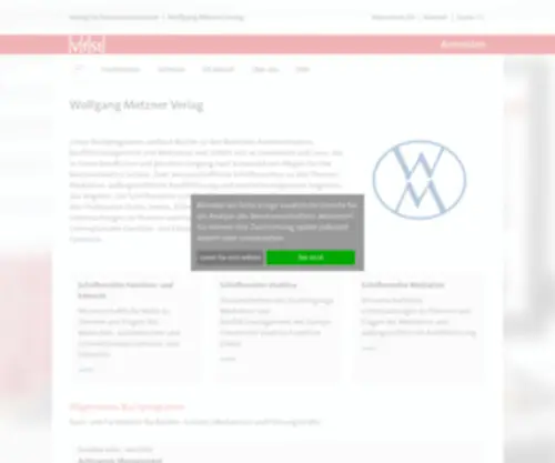 WM-Verlag.de(Wolfgang Metzner Verlag) Screenshot