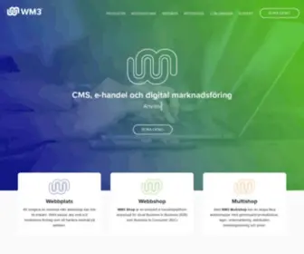 WM3.se(Plattform för CMS) Screenshot