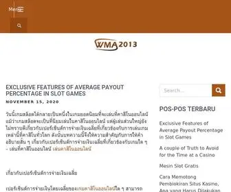 Wma2013.com(WMA 2013) Screenshot
